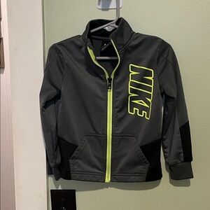 Nike Youth Black Jacket with Neon Highlights